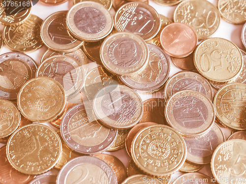 Image of  Euro coins vintage