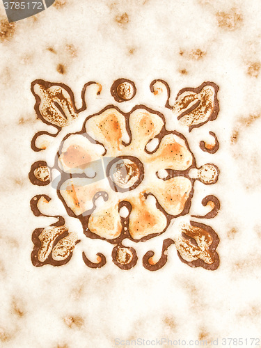 Image of  Floral tile vintage