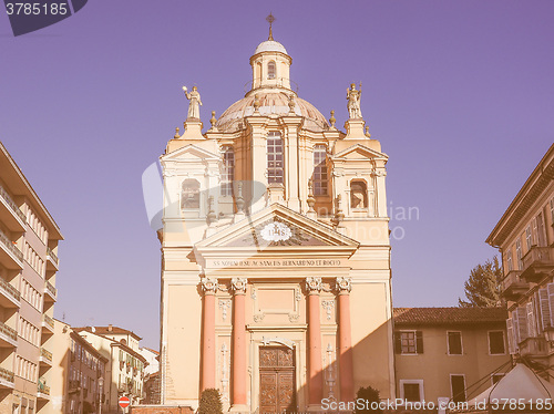 Image of Church of San Bernardino meaning St Bernardine in Chieri vintage