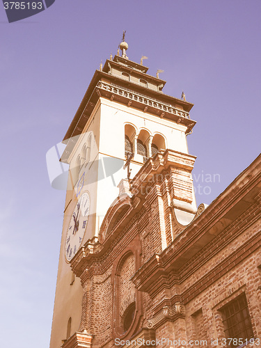 Image of San Giorgio church in Chieri vintage