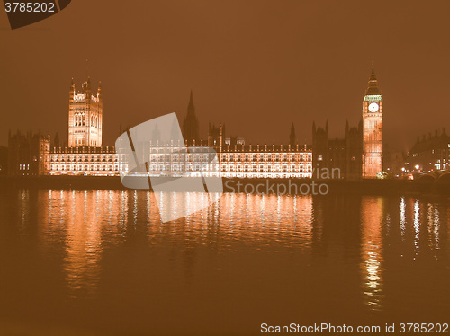 Image of Houses of Parliament vintage
