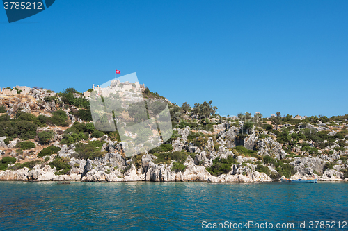 Image of Ruins of ancient city on the Kekova