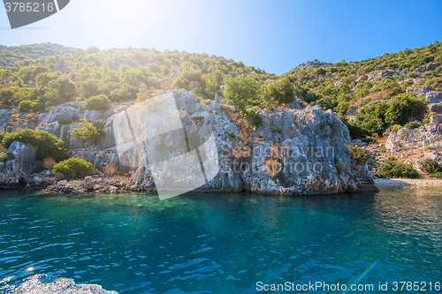 Image of Ruins of ancient city on the Kekova