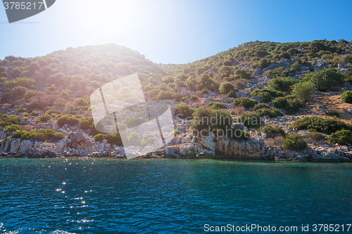 Image of Ruins of ancient city on the Kekova