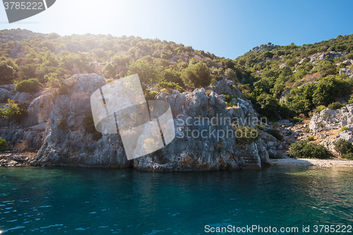 Image of Ruins of ancient city on the Kekova