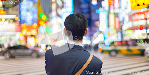 Image of Businessmnn in Shinjuku, Tokyo, Japan.