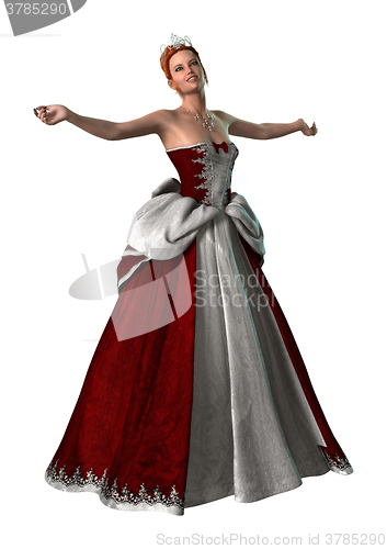 Image of Fairytale Princess on White