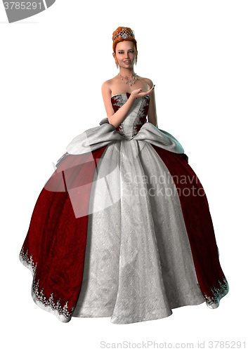 Image of Fairytale Princess on White