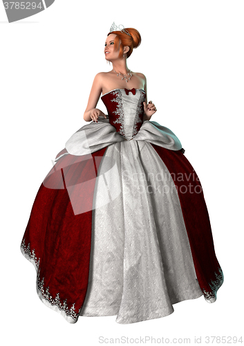 Image of Fairytale Princess on White