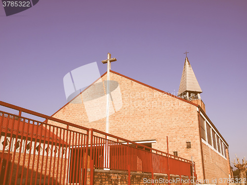 Image of Cavagnolo parish church vintage