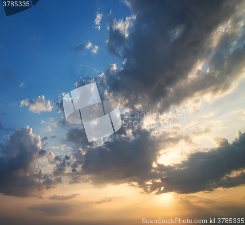Image of Cloudy sky background