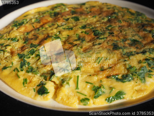 Image of Parsley cilantro omelette