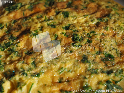 Image of Parsley cilantro omelette