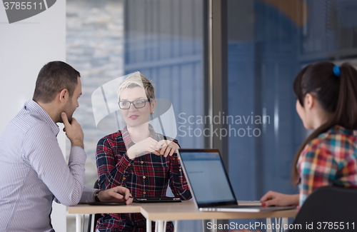 Image of startup business team on meeting