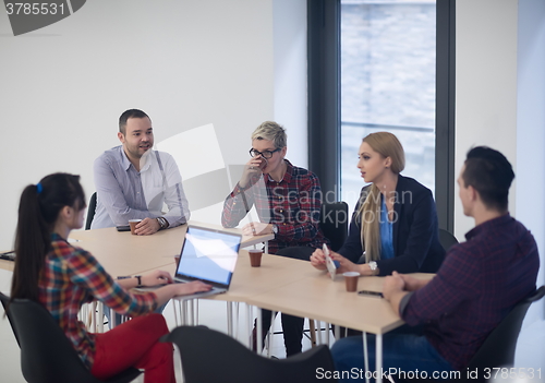 Image of startup business team on meeting