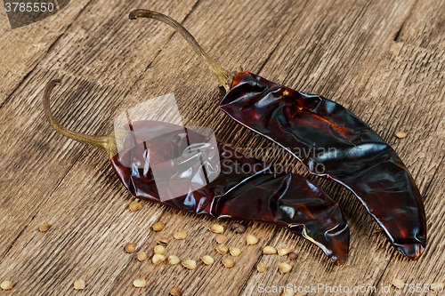 Image of Guajillo chili or guajillo chile