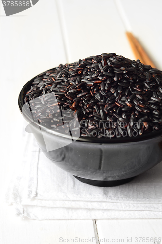 Image of Uncooked, organic Black Rice