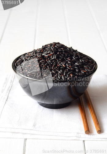 Image of Uncooked, organic Black Rice