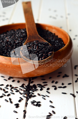 Image of Uncooked, organic Black Rice