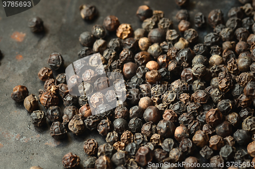 Image of Close-up of black peppercorns