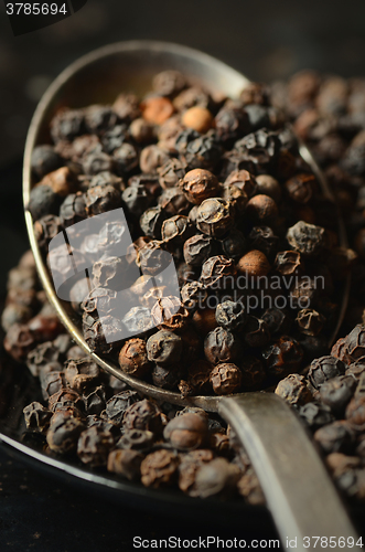 Image of Close-up of black peppercorns