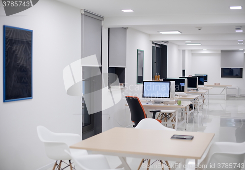 Image of empty  startup business office interior