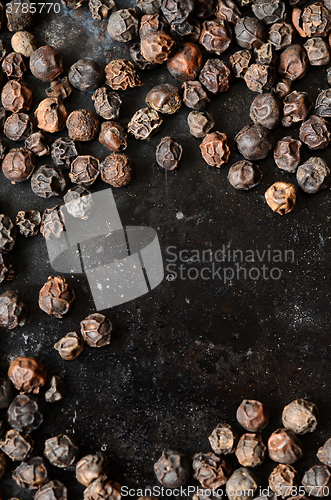 Image of Close-up of black peppercorns
