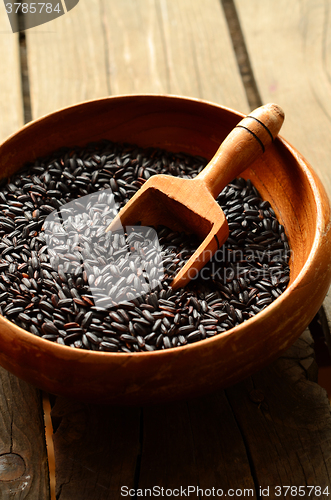 Image of Uncooked, organic Black Rice