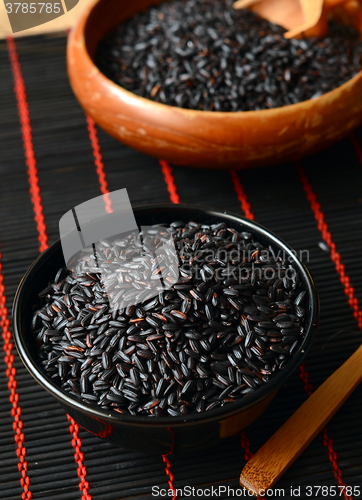 Image of Uncooked, organic Black Rice