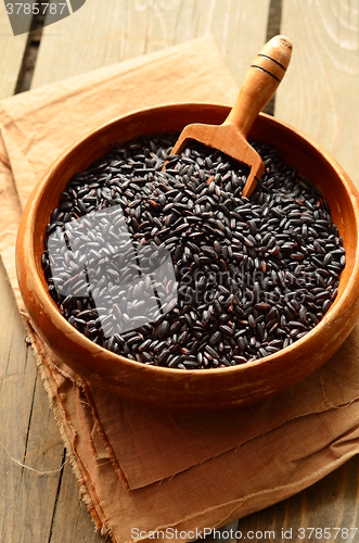 Image of Uncooked, organic Black Rice
