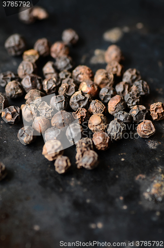 Image of Close-up of black peppercorns