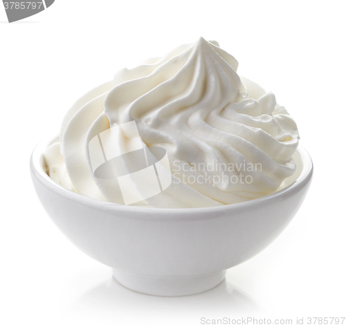 Image of bowl of whipped cream