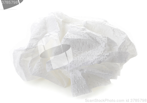 Image of white paper napkin