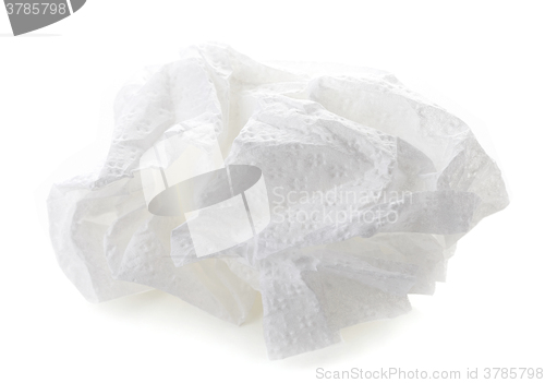 Image of white paper napkin