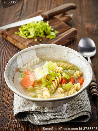 Image of bowl of vegetarian soup