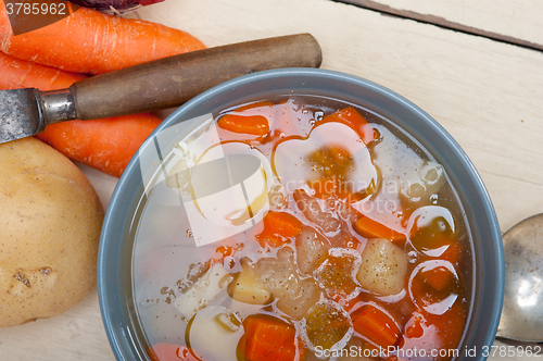 Image of Traditional Italian minestrone soup 