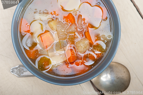 Image of Traditional Italian minestrone soup 