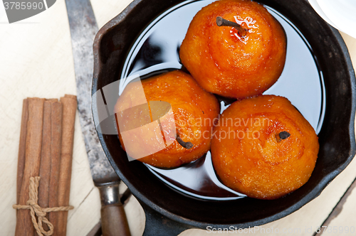Image of poached pears delicious home made recipe 