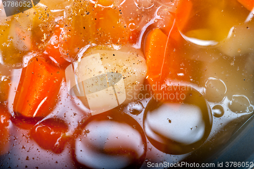 Image of Traditional Italian minestrone soup 