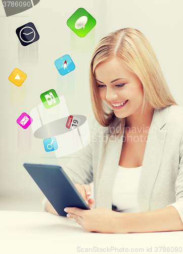 Image of woman with tablet pc