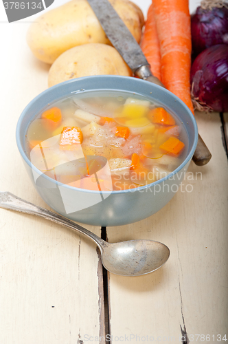 Image of Traditional Italian minestrone soup 