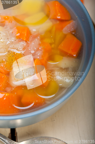 Image of Traditional Italian minestrone soup 