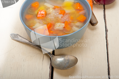 Image of Traditional Italian minestrone soup 