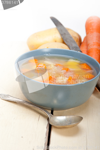 Image of Traditional Italian minestrone soup 