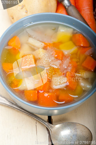 Image of Traditional Italian minestrone soup 