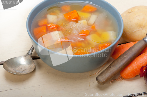 Image of Traditional Italian minestrone soup 