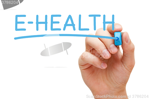 Image of E-Health Hand Blue Marker