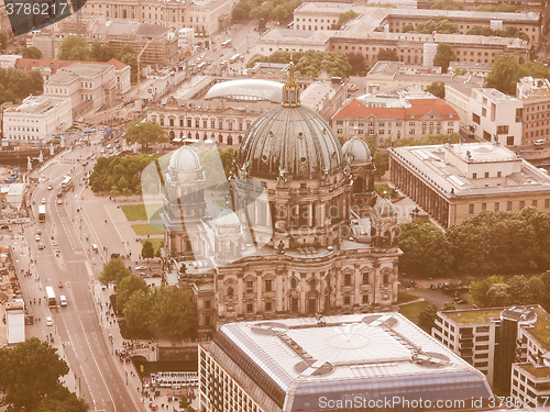 Image of Berlin aerial view vintage