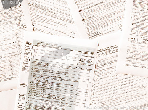 Image of  Tax forms vintage