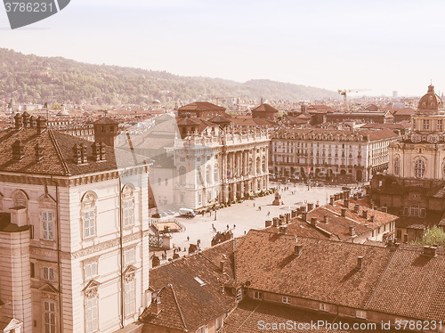 Image of Piazza Castello Turin vintage